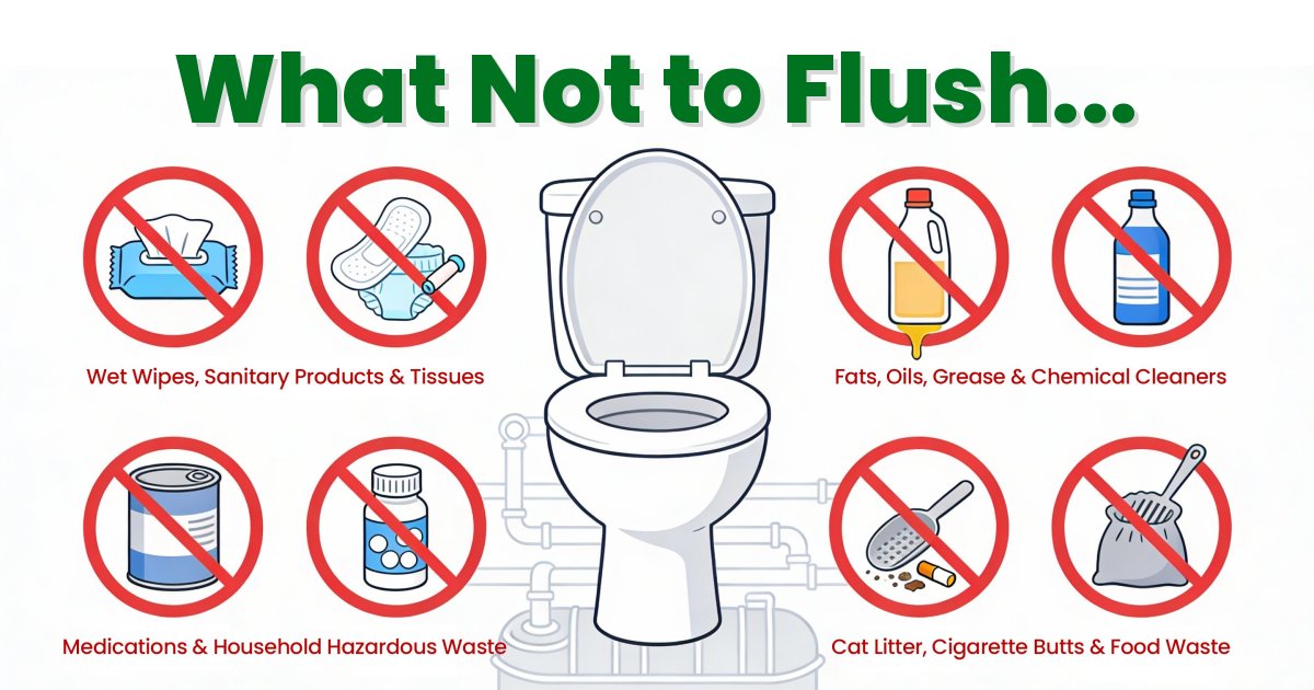 What Not to Flush: Top 10 Things That Should Never Go Into Your Septic Tank